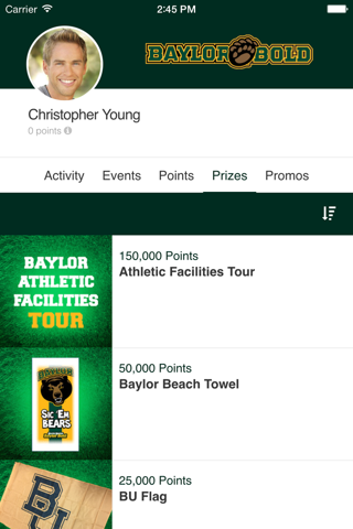 Baylor Bold Rewards - náhled