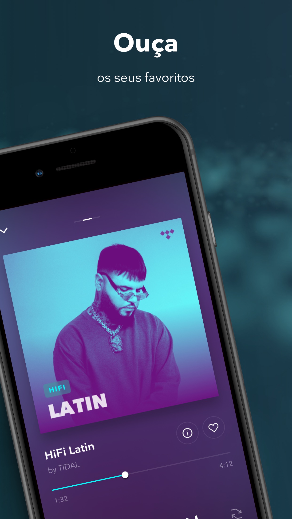 Screenshot do app TIDAL Music
