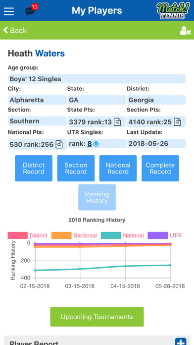 Match! Tennis App Screenshot