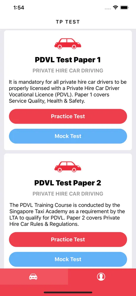 TP Test - BTT, FTT, RTT & PDVL