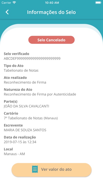 Selo Eletrônico Amazonas