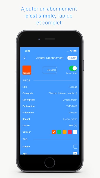 Everry : Tous mes Forfaits