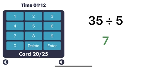 MathEdge Division for Kids - This tool offers engaging division flash cards with a visible timer to encourage quick recall and a handy number input pad.
