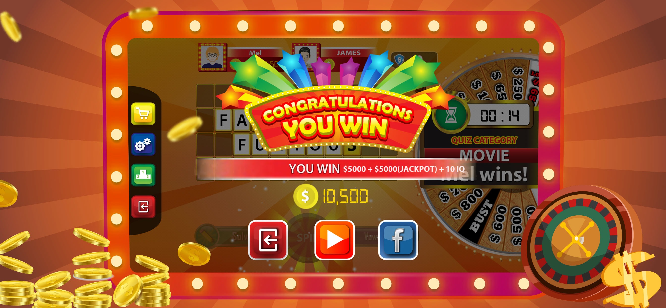 Amazing Wheel-Word of Fortune screenshot 6