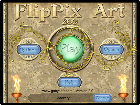 FlipPix Art - Zoo iPad screenshot 1 - Games app