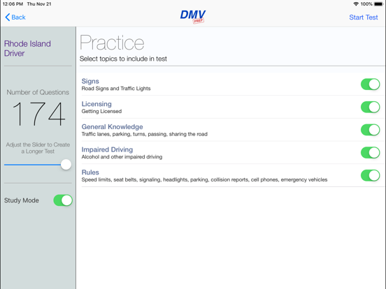 Screenshot #5 pour Rhode Island DMV Test Prep