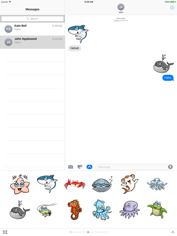 Screenshot #5 pour Sticker Me: Cool Sea Animal