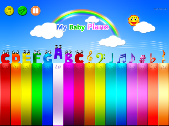 My baby piano iPad app afbeelding 2