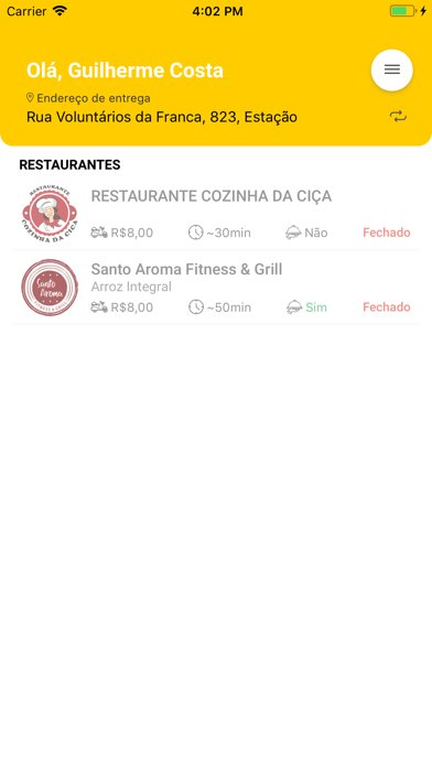 Screenshot #1 pour Marmita Já Delivery de comida