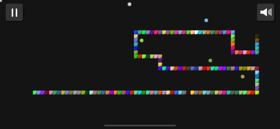 Screenshot of Snake 2 - Rainbow Worm