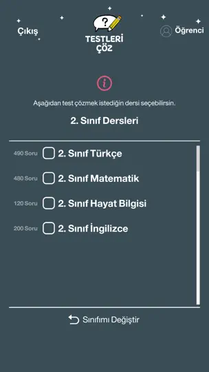 Testleri Çöz iPhone Ekran Görüntüsü 3