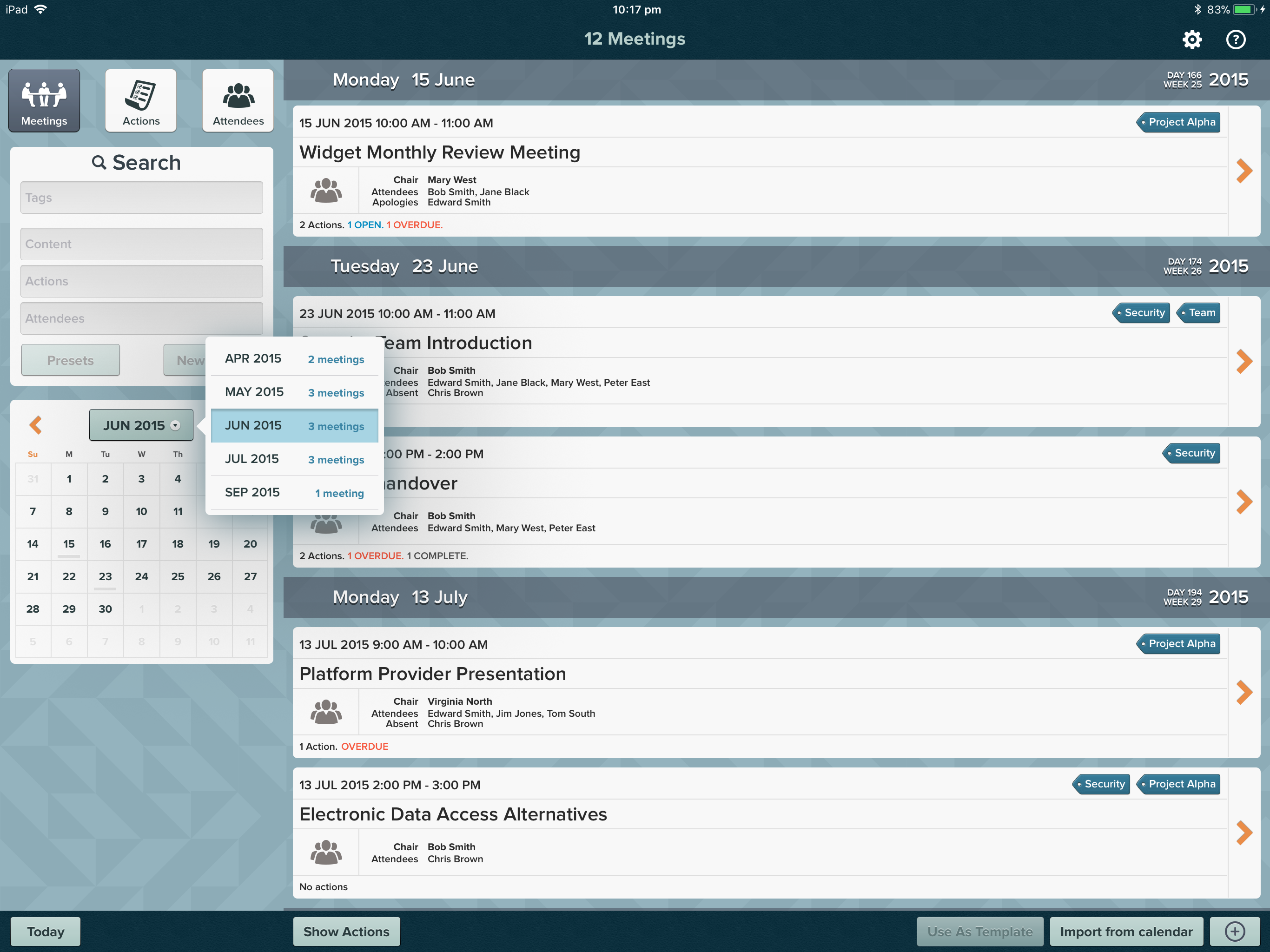 for Meetings: Minutes & Agenda screenshot 4
