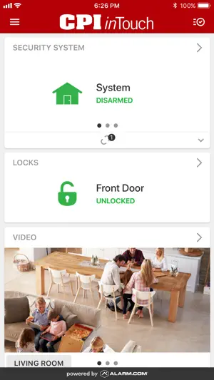 CPI Security inTouch screenshot 2