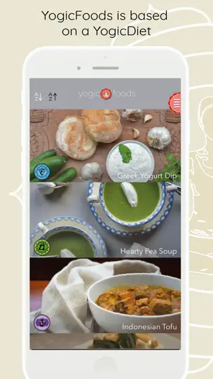 Captura de pantalla de Yogicfoods - Global Recipes en iPhone 1