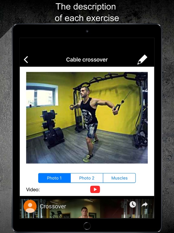 Workout Log & Fitness Tracker iPad screenshot