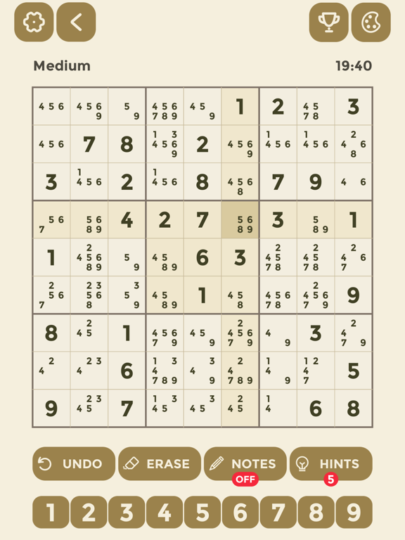 Sudoku :-) iPad screenshot