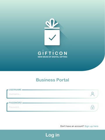 Gifticon Business Portal screenshot 2