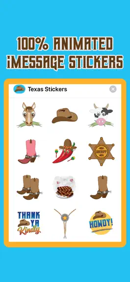 Game screenshot Funny Texas Animated Stickers apk