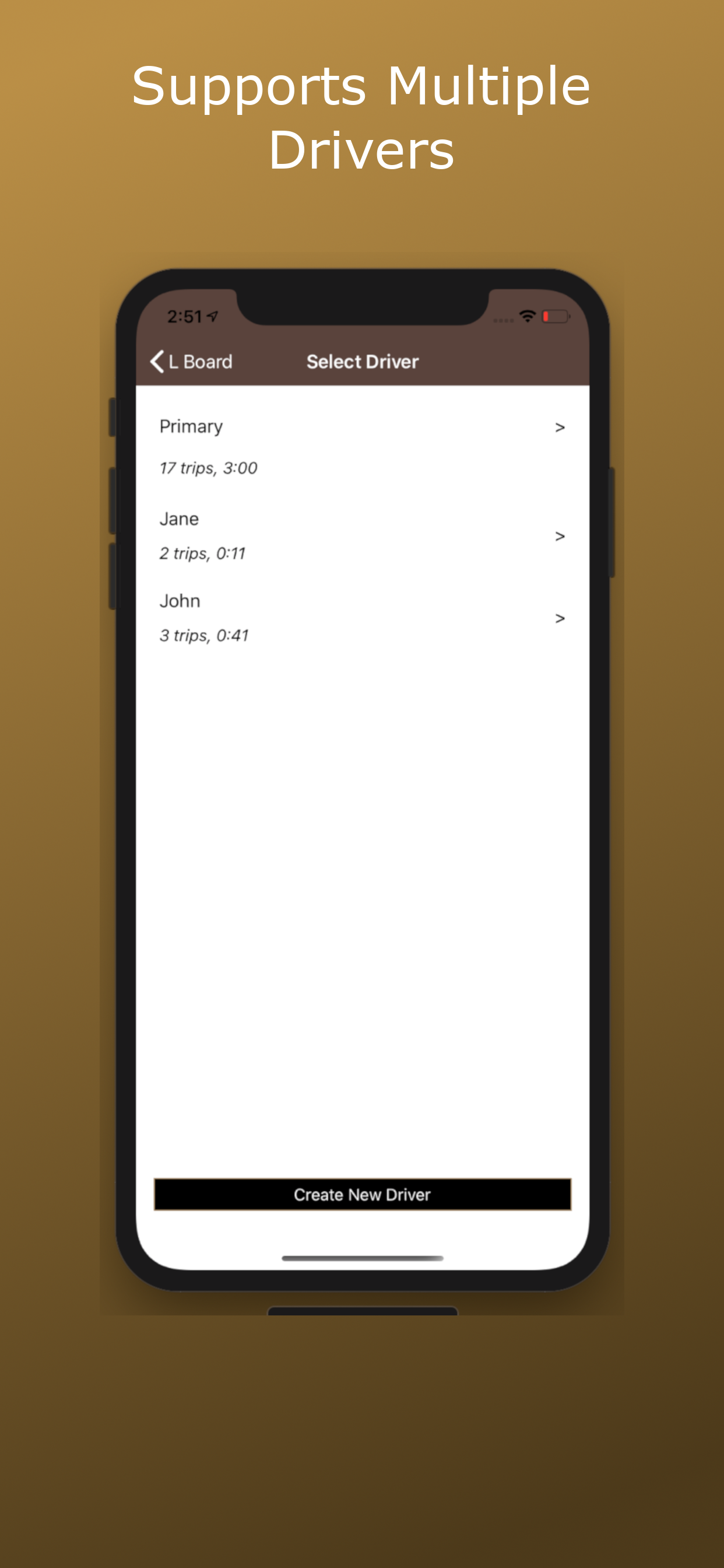 LBoard - Student Driver Log