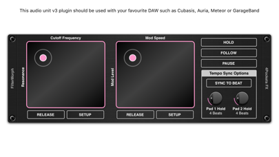 Screenshot #2 pour FilterMorph AUv3 Audio Plugin