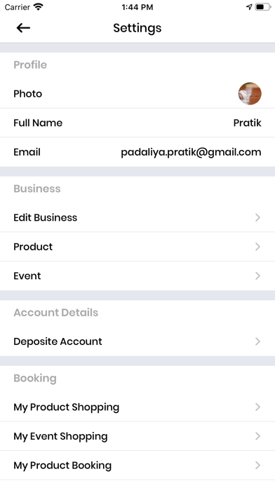 App screenshot