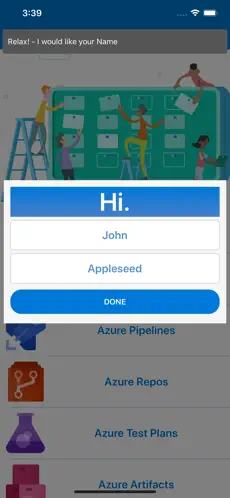 Captura de Pantalla 1 DevOps Services : Azure iphone