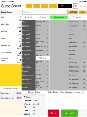 Mover Estimator Tool screenshot 3