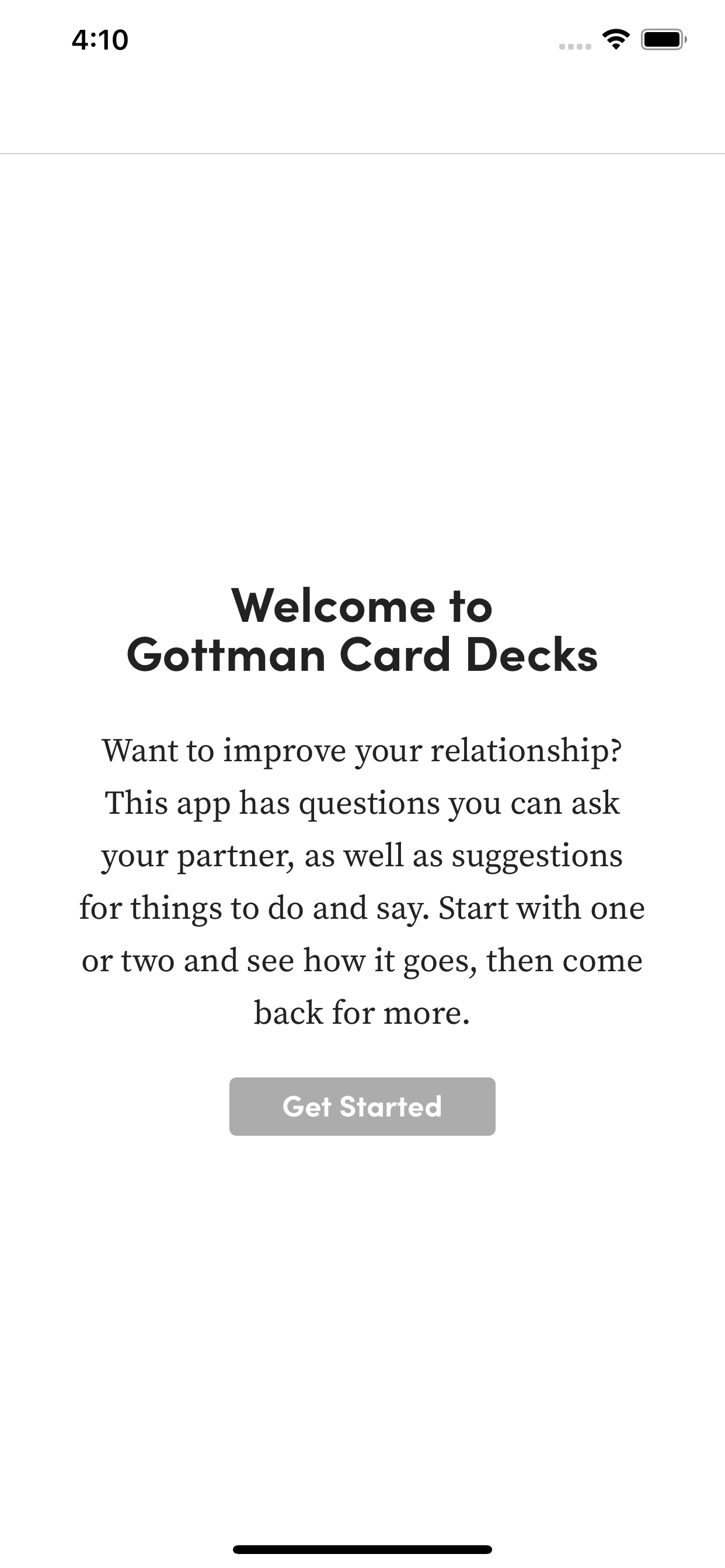 Gottman Card Decks