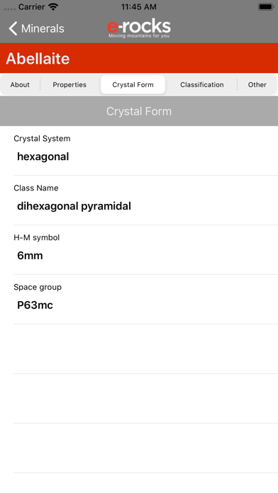 Mineralogy Database by e-Rocks screenshot 3