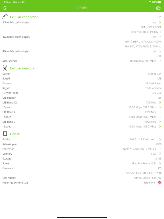 Screenshot #4 pour LTE Info