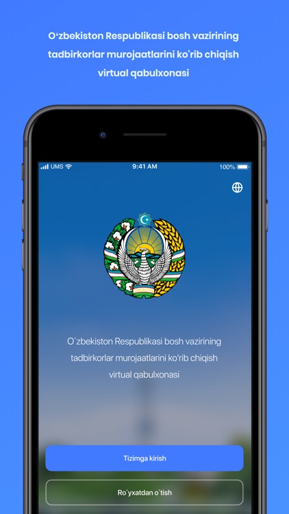 Bosh vazir virtual qabulxonasi
