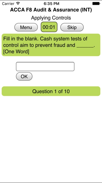 ACCA F8 Audit and Assurance