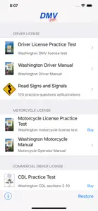 Washington DMV Test Prep screenshot #1 for iPhone