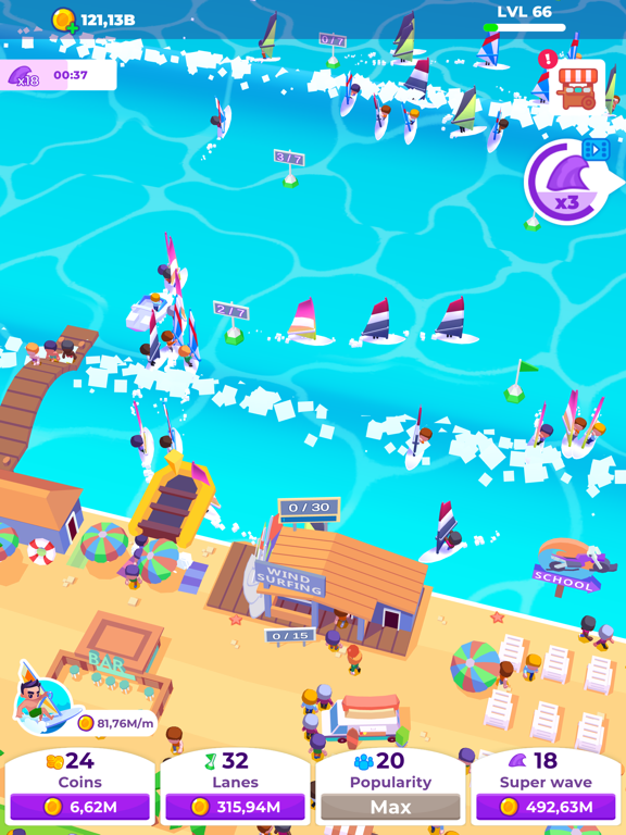 Screenshot #4 pour Idle Surfing