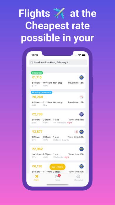 Booking Cheap Trip Screenshot