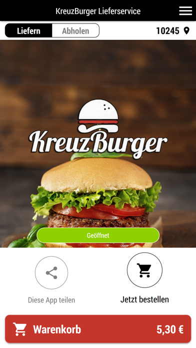 Screenshot #1 pour KreuzBurger Lieferservice