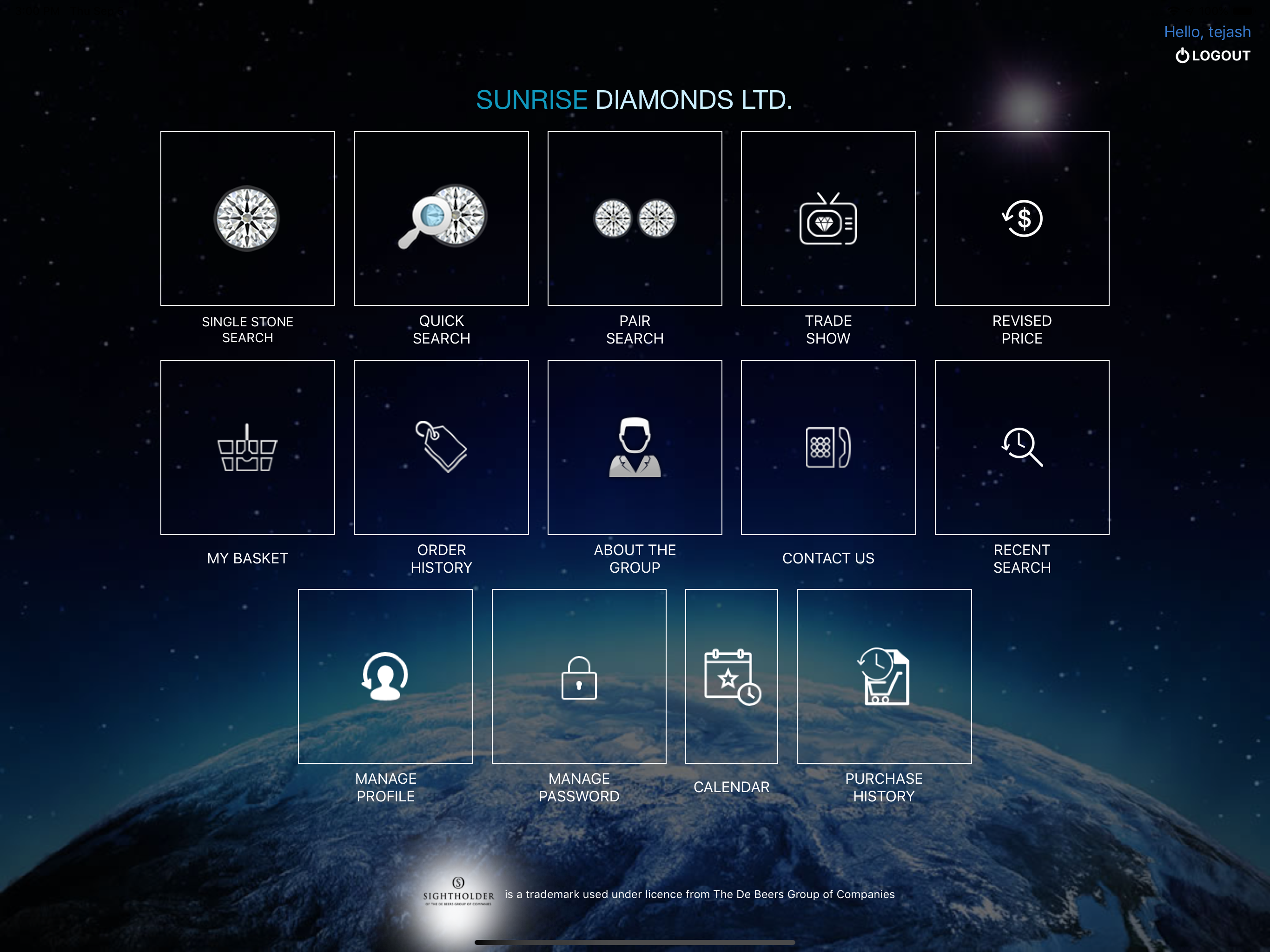 SUNRISE DIAMONDS For iPad screenshot 2