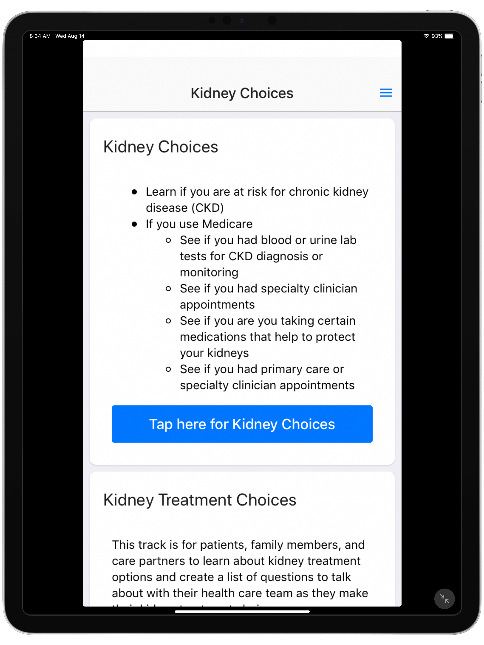 Kidney Choices