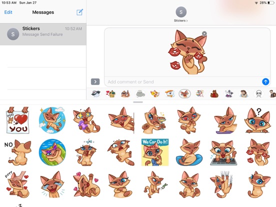 Screenshot #5 pour Kitty Cat Emoji Funny Stickers