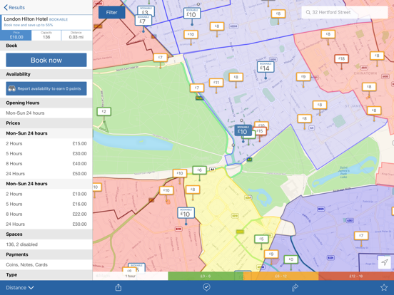 Parkopedia Parking iPad screenshot 3