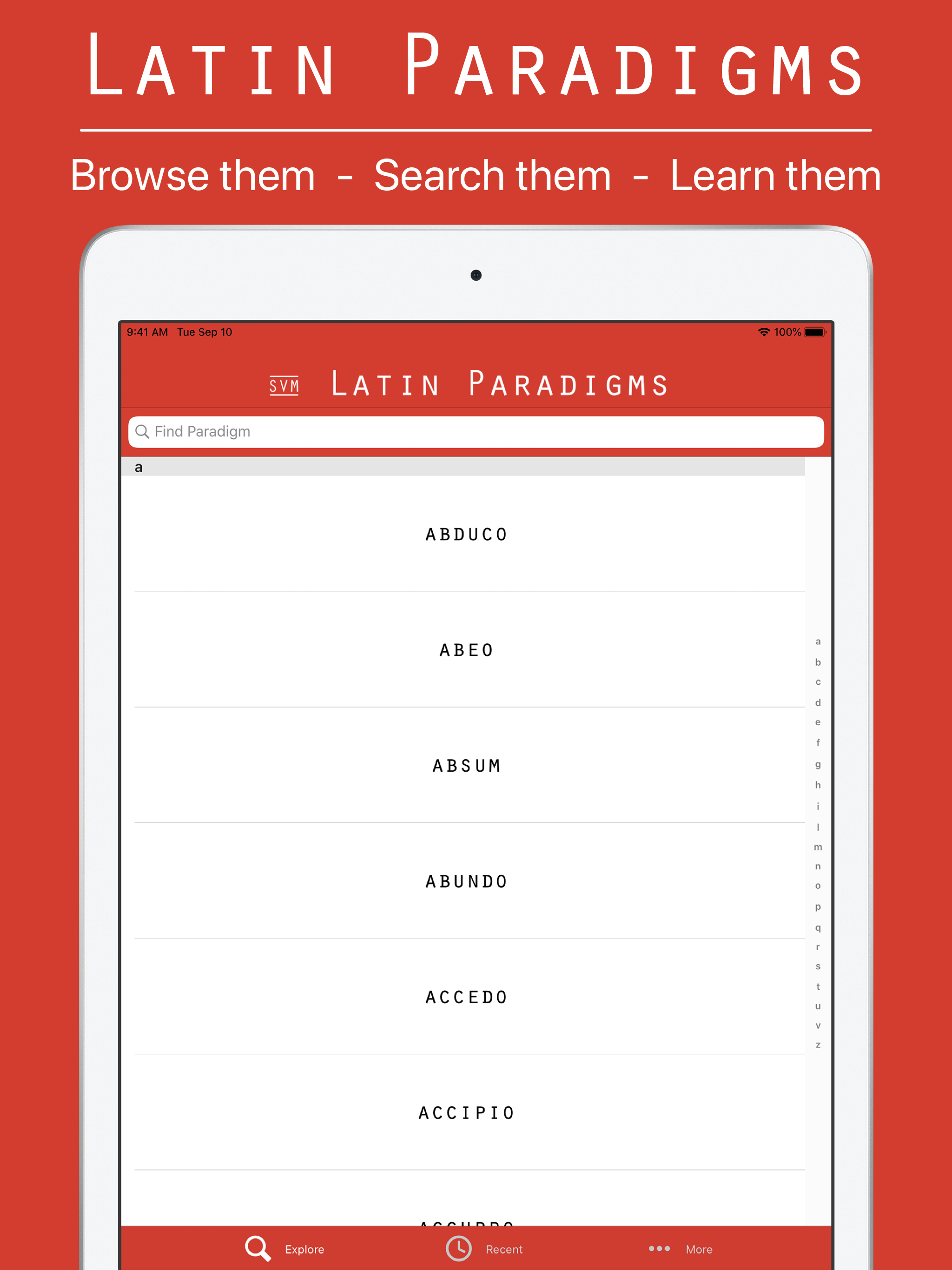Latin Paradigms screenshot 10