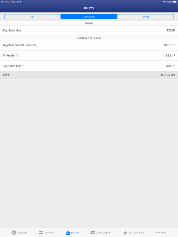 Calhoun Banks iPad screenshot 6 - Business app