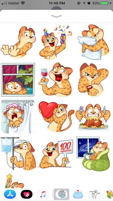 Tiger Funny Emoji Stickers Screenshot