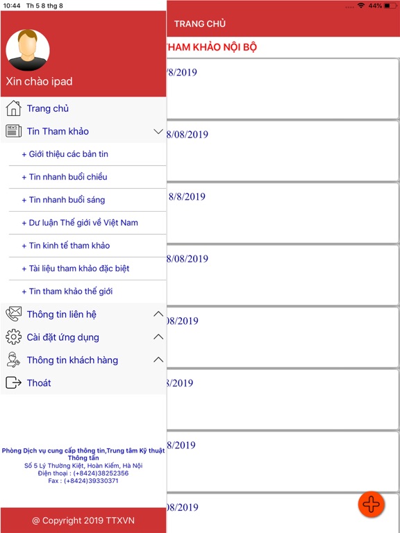 Tin Tham Khảo iPad screenshot 4 - News app
