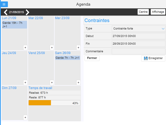 Screenshot #5 pour Agendis Mobile
