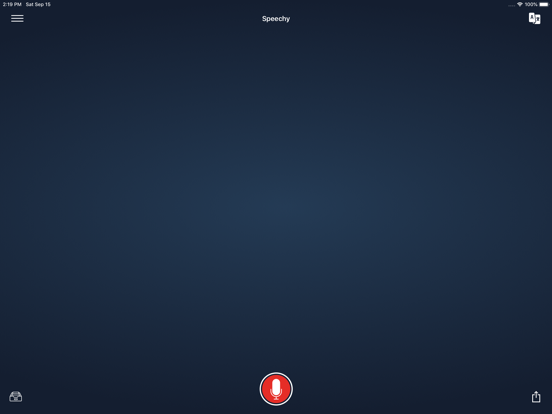Stem dicteren- Speechy Lite iPad app afbeelding 7