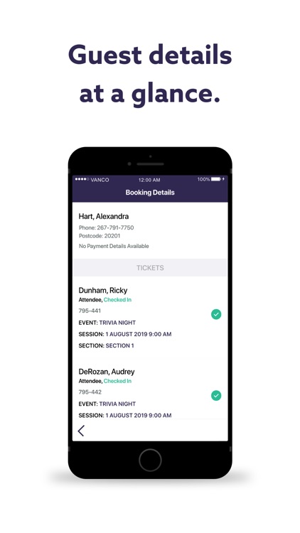 Vanco Events Scanning App