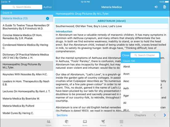 FireFly Prime - Homeopathy iPad screenshot 4 - Medical app