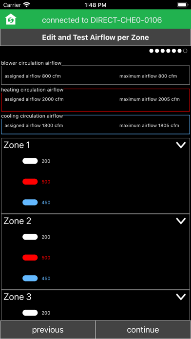 Comfort Sync® Dealer Setup Screenshot