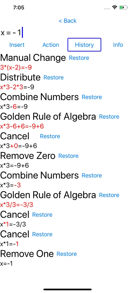 Algebra Tool
